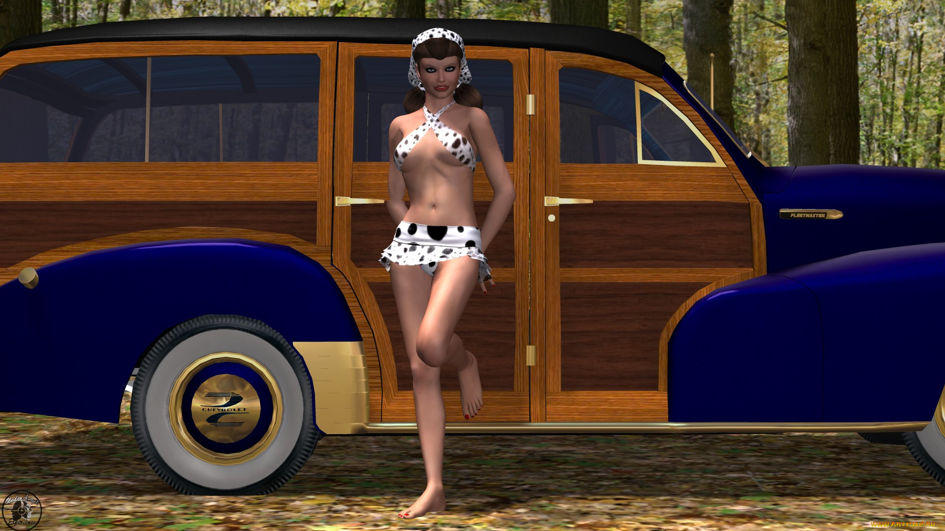 , 3d car&girl, , , , 
